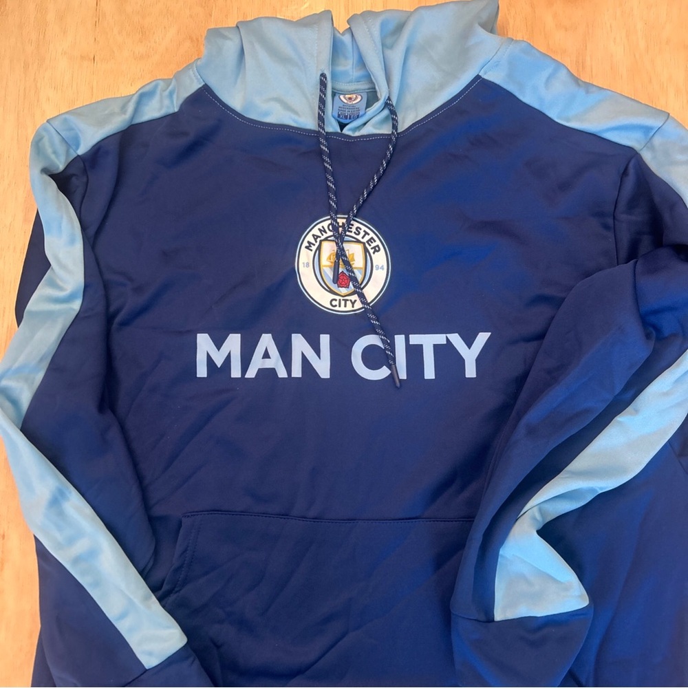 Manchester City FC English Premier League Soccer Hoodie XL New